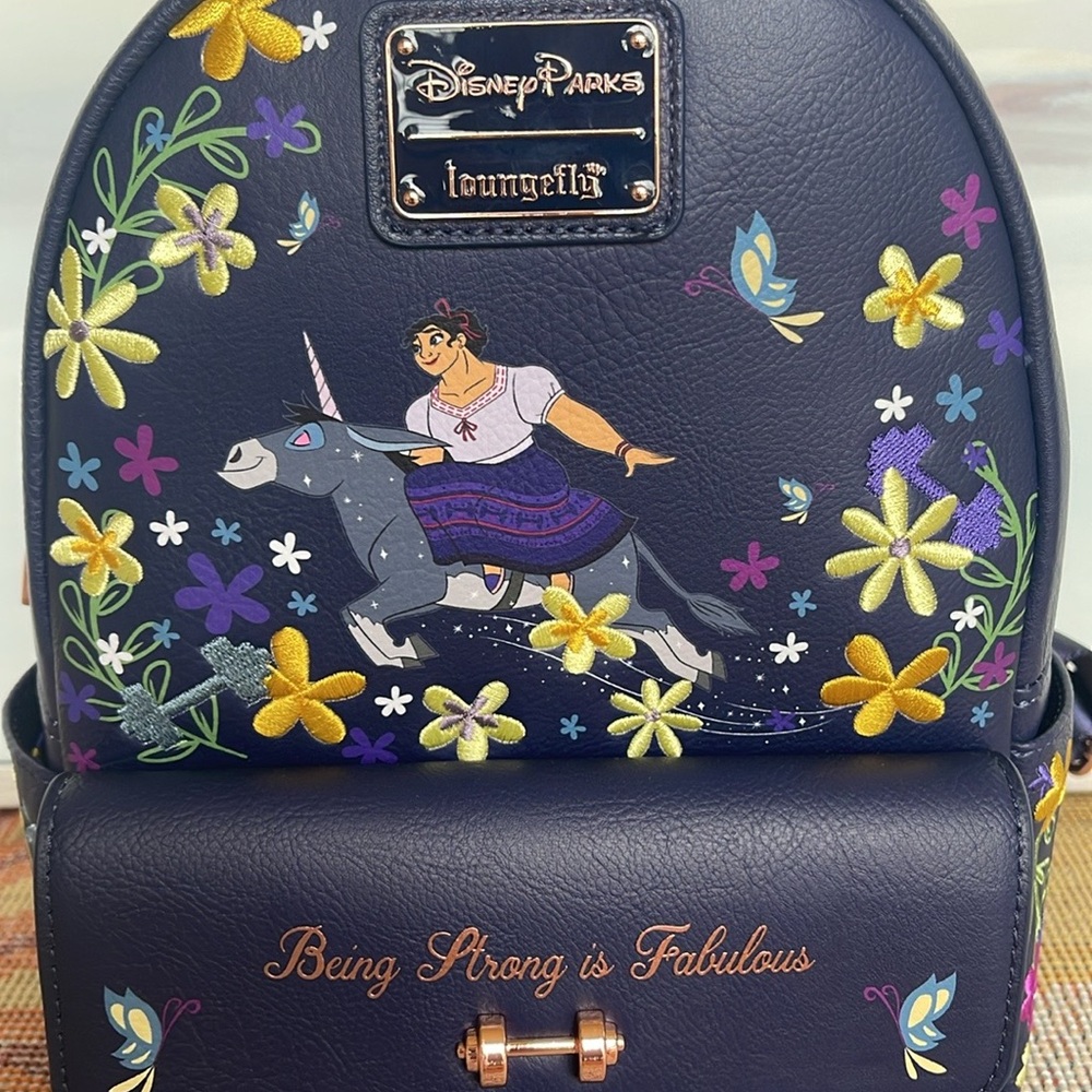 Disney Parks Loungefly Luisa Madrigal Encanto Mini Backpack New With Tag - Picture 14 of 16